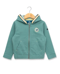 Veste à Capuche En Molleton Vert Lagon Garçon