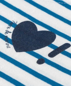 Marinière Bleu Fille Manches Ballon Avec Motif Coeur -Terre De Marins prod 10024 mariniere mc fond blanc casse raye bleu moy madely 666x812 fc7ea0111e0b