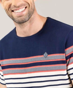 Marinière Homme Rayé Fond Grège 7 Marinière Homme Rayé Fond Grège -Terre De Marins prod 10051 mariniere mc fond grege raye multicolore talbo 666x812 fc7ea0111e0b