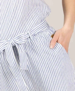 Pantalon 7/8ème Femme Rayé Blanc Et Bleu -Terre De Marins prod 10057 7 8eme fond naturel raye bleu poma 666x812 fc7ea0111e0b