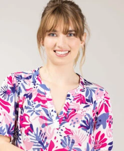 Blouse Imprimé Floral Femme -Terre De Marins prod 10074 blouse mc imprime coxe 666x812 fc7ea0111e0b