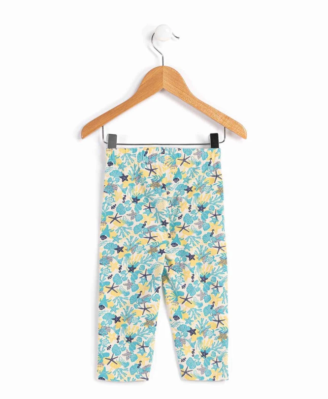 Legging Fille Imprimé Vert Lagon 4 Legging Fille Imprimé Vert Lagon – Image 2