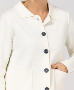Gilet Blanc Cassé Femme -Terre De Marins prod 10085 cardigan tricot blanc casse ixode 666x812 fc7ea0111e0b