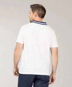 Polo Blanc Rayures Poitrine Homme -Terre De Marins prod 10122 polo mc blanc oriol 666x812 fc7ea0111e0b