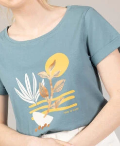 T-shirt Imprimé Vert Femme -Terre De Marins prod 10148 tee shirt mc vert torus 666x812 fc7ea0111e0b