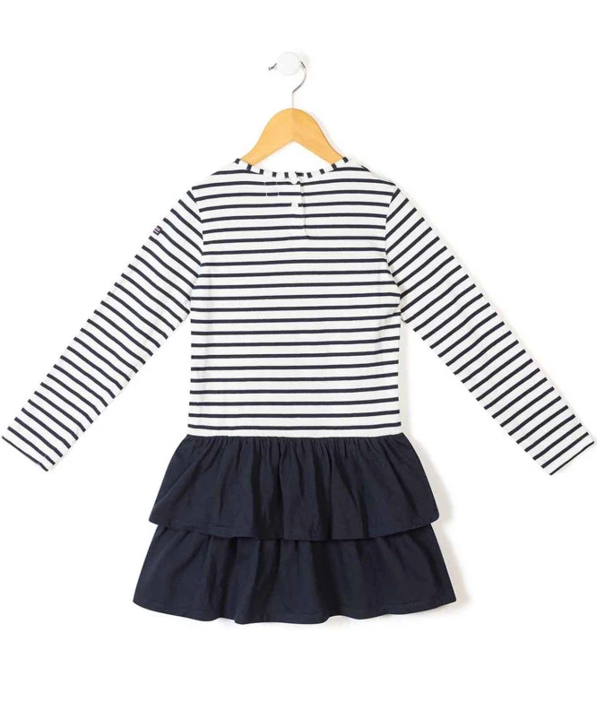 Robe Rayé Manches Longues Fille Effet 2 En 1 4 Robe Rayé Manches Longues Fille Effet 2 En 1 – Image 2