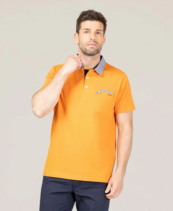 Polo Orange Clair Homme 3 Polo Orange Clair Homme