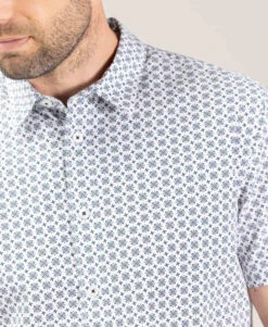 Chemisette Homme Imprimé Bleu Marine -Terre De Marins prod 10254 chemise chemisier mc imprime indigo cebeau 666x812 fc7ea0111e0b