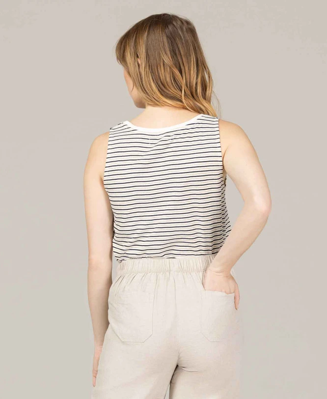 Débardeur Femme Rayé Fils Métalisés 4 Débardeur Femme Rayé Fils Métalisés – Image 2