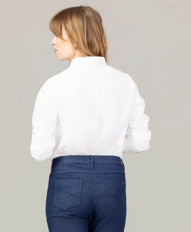 Chemise Blanche En Popeline Femme 4 Chemise Blanche En Popeline Femme – Image 2