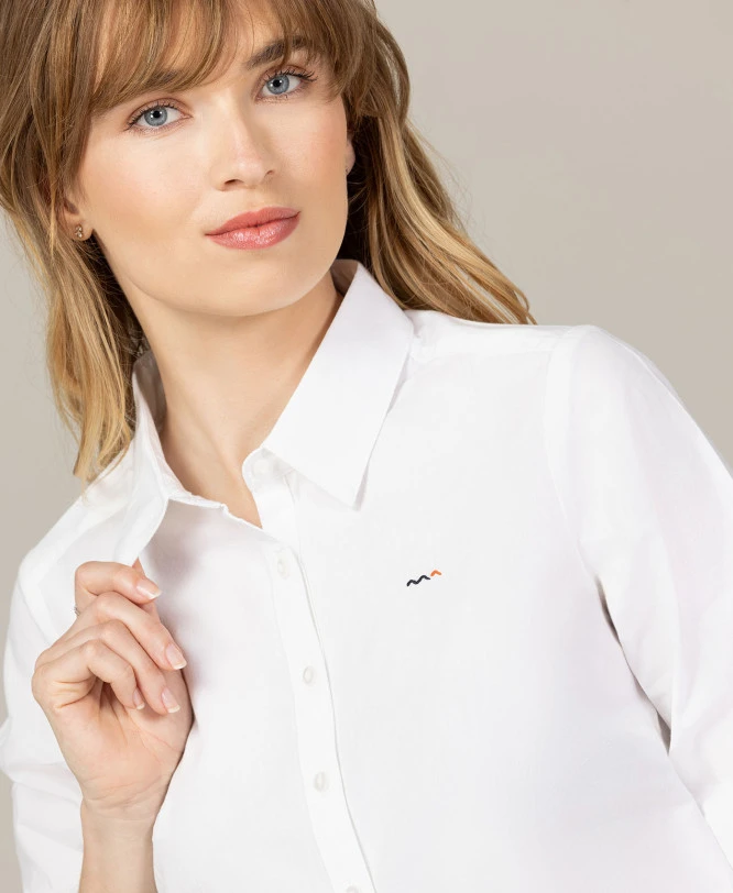 Chemise Blanche En Popeline Femme 5 Chemise Blanche En Popeline Femme – Image 3