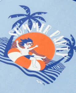 T-Shirt Bleu Imprimé Garçon -Terre De Marins prod 10364 tee shirt mc bleu ciel timothe 666x812 fc7ea0111e0b