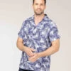 Chemise Manches Courtes Style Hawaii Homme -Terre De Marins prod 10394 chemise chemisier mc imprime indigo celim 666x812 fc7ea0111e0b