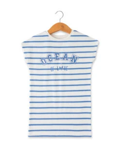 Robe Rayé Fille En Molleton