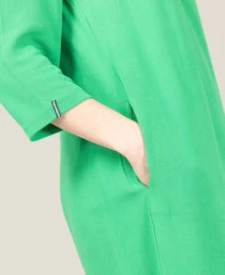 Robe Verte En Crêpe Femme 6 Robe Verte En Crêpe Femme -Terre De Marins prod 10449 robe ml vert riote 666x812 fc7ea0111e0b