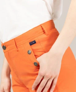 Short Orange Femme En Toile -Terre De Marins prod 10461 short orange samare 666x812 fc7ea0111e0b