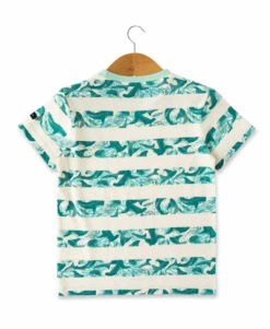 T-shirt Garçon Rayures Imprimé -Terre De Marins prod 10481 tee shirt mc imprime grege tobio 666x812 fc7ea0111e0b