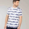 T-shirt Rayures Florales Homme -Terre De Marins prod 10486 tee shirt mc imprime teiva 666x812 fc7ea0111e0b