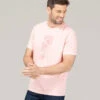 T-shirt Teinture Minérale Rose Homme