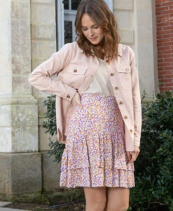 JUPE COURTE IMPRIME CAMILY -Terre De Marins prod 10540 jupe courte imprime camily 666x812 fc7ea0111e0b