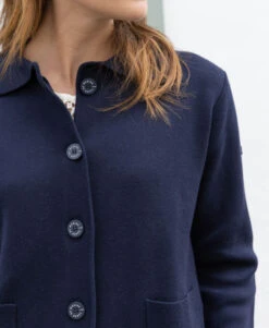 Gilet Bleu Marine Femme -Terre De Marins prod 10568 cardigan tricot bleu indigo ixode 666x812 fc7ea0111e0b