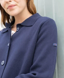 Gilet Bleu Marine Femme -Terre De Marins prod 10569 cardigan tricot bleu indigo ixode 666x812 fc7ea0111e0b