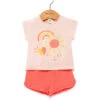 Ensemble T-shirt Imprimé + Short Corail Bébé Fille -Terre De Marins prod 10664 ens short haut grege efaride 666x812 fc7ea0111e0b