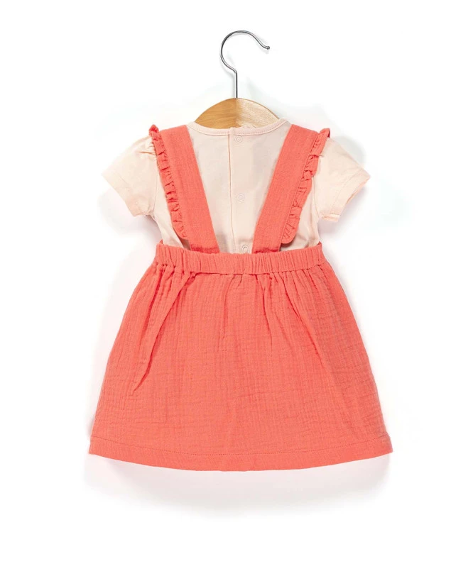 Ensemble Bébé Fille Robe + Body 4 Ensemble Bébé Fille Robe + Body – Image 2