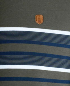 TEE SHIRT ML FOND KAKI RAYE BLEU MAKAKI -Terre De Marins prod 1139 tee shirt ml fond kaki raye bleu makaki 666x812 fc7ea0111e0b