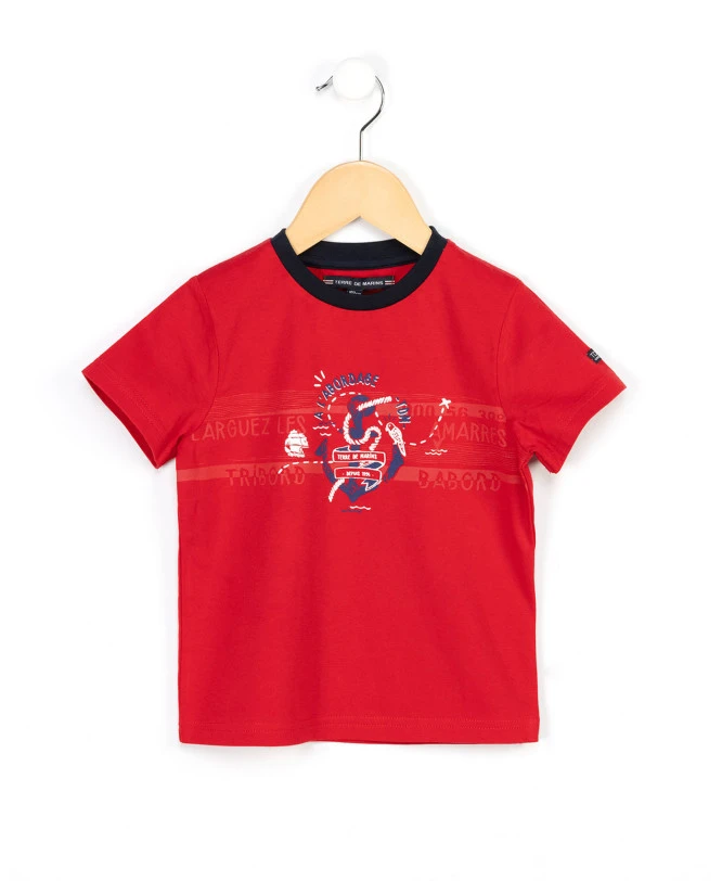 TEE SHIRT MC ROUGE RUBIS OBOTA 3 TEE SHIRT MC ROUGE RUBIS OBOTA