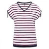 T-shirt Rayé Col V Femme 2 T-shirt Rayé Col V Femme -Terre De Marins prod 1598 tee shirt mc fond blanc raye indigo costa 666x812 fc7ea0111e0b