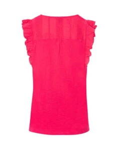 T-shirt Rose Manches Courtes Volantées Femme -Terre De Marins prod 1814 tee shirt mc hibiscus arum 666x812 fc7ea0111e0b