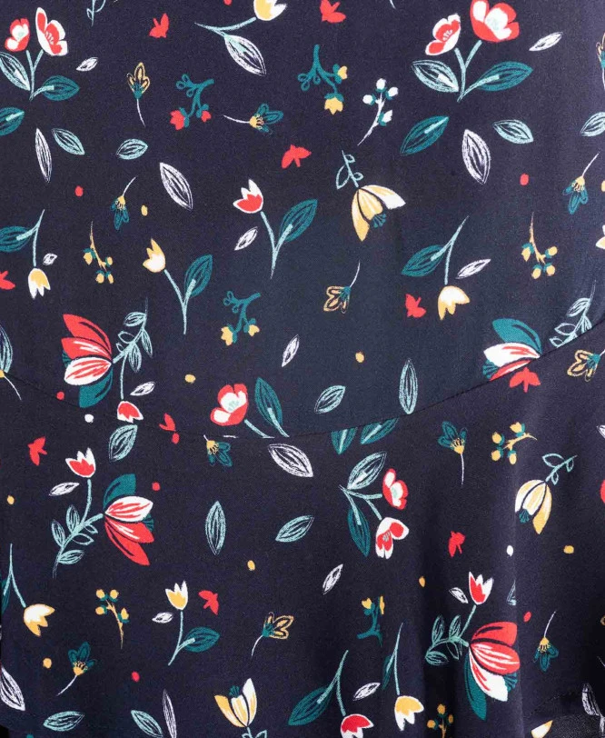 Jupe Courte à Volants Fleurie Femme 5 Jupe Courte à Volants Fleurie Femme – Image 3