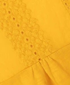 T-shirt Jaune Broderie Anglaise Femme -Terre De Marins prod 2312 tee shirt mc mimosa arum 666x812 fc7ea0111e0b