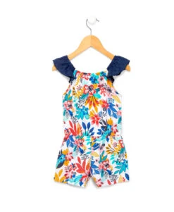 Combishort Fille Imprimé Fleuri Sans Manches Dentelle -Terre De Marins prod 2320 combicourt imprime fleur monoya 666x812 fc7ea0111e0b