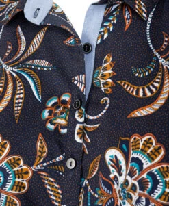 Chemise Imprimé Bleu Nuit Femme -Terre De Marins prod 2381 chemise chemisier ml imprime bleu nuit gisel 666x812 fc7ea0111e0b