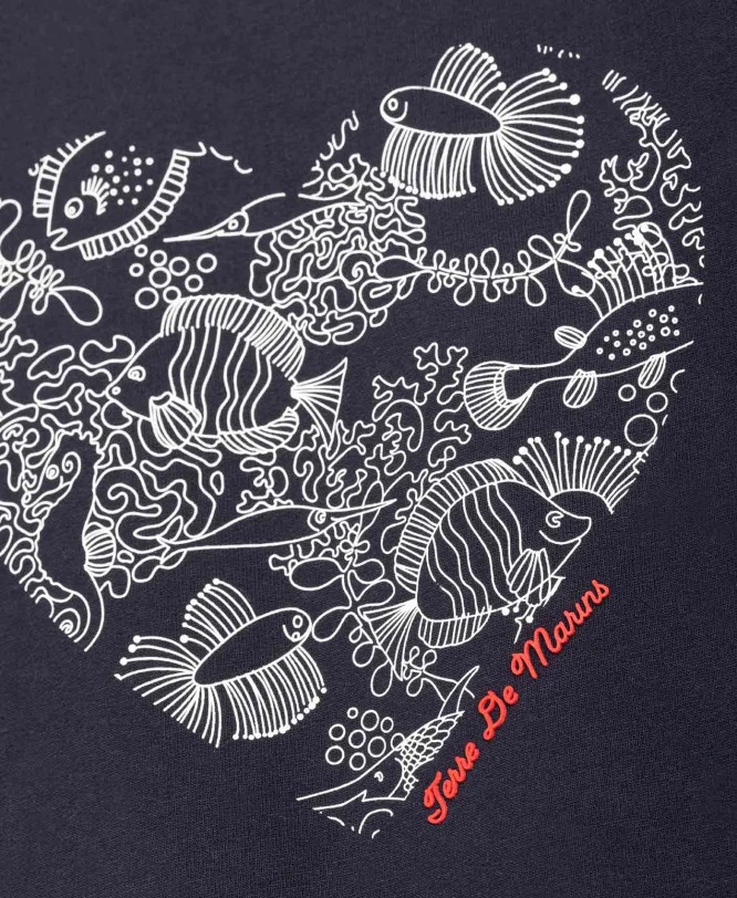 Sweat Marine Maxi Coeur Fille 5 Sweat Marine Maxi Coeur Fille – Image 3