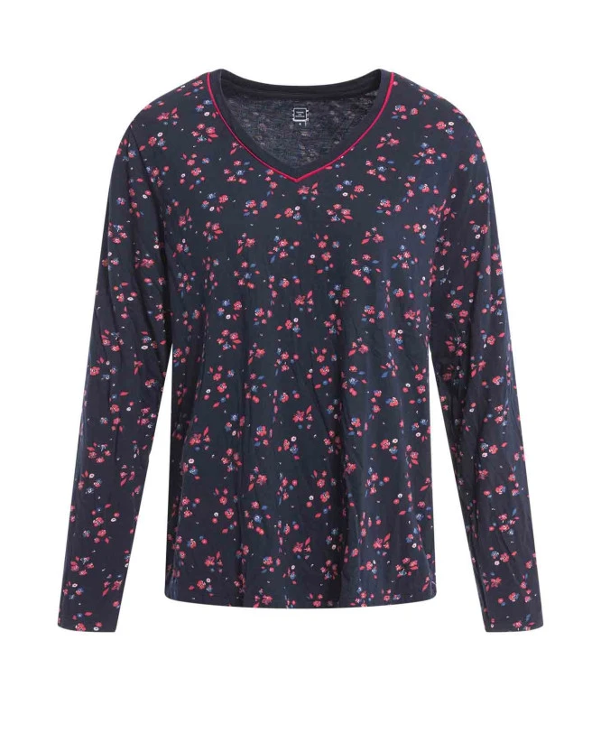 T-shirt Manches Longues Femme Imprimé Floral 3 T-shirt Manches Longues Femme Imprimé Floral