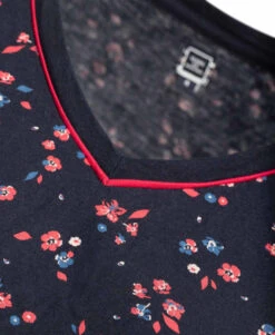 T-shirt Manches Longues Femme Imprimé Floral 7 T-shirt Manches Longues Femme Imprimé Floral -Terre De Marins prod 355 tee shirt ml imprime bleu nuit caya 666x812 fc7ea0111e0b