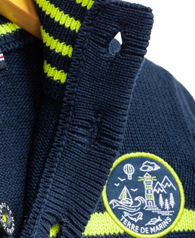 Pull Marin Enfant Rayé Bleu Marine Et Blanc 5 Pull Marin Enfant Rayé Bleu Marine Et Blanc – Image 3