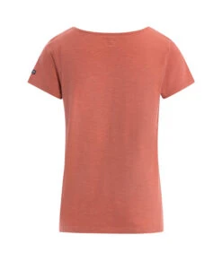 T-shit Femme Rouge Brique Avec Col En Dentelle -Terre De Marins prod 4306 tee shirt mc brique clair citroni 666x812 fc7ea0111e0b