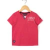 T-shirt Garçon Rouge Col Tunisien -Terre De Marins prod 4356 tee shirt mc rouge coquelicot capla 666x812 fc7ea0111e0b