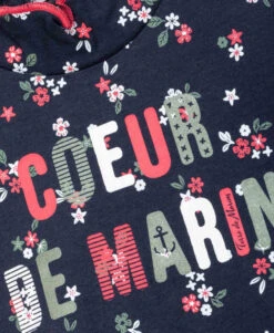 T-shirt Manches Longues Fille Fond Bleu Marine Avec Imprimé 7 T-shirt Manches Longues Fille Fond Bleu Marine Avec Imprimé -Terre De Marins prod 436 tee shirt ml imprime fond indigo bloudie 666x812 fc7ea0111e0b