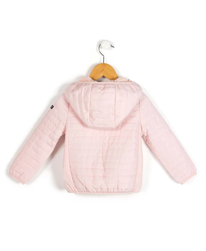 Veste Matellassée Rose à Capuche Fille 4 Veste Matellassée Rose à Capuche Fille – Image 2