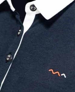 Polo Manches 3/4 Bleu Marine Marine Femme -Terre De Marins prod 4470 polo m3 4 marine ucape 666x812 fc7ea0111e0b