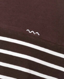 Marinière Manches Longues Homme Marron/blanc -Terre De Marins prod 4480 mariniere ml fond chocolat raye naturel calunque 666x812 fc7ea0111e0b