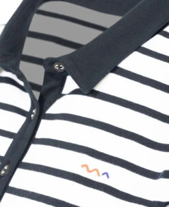 Polo Rayé Femme Manches 3/4 -Terre De Marins prod 4492 polo m3 4 fond naturel raye marine unchal 666x812 fc7ea0111e0b