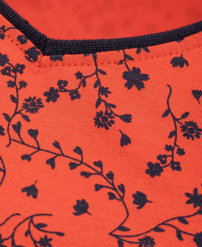 T-shirt Imprimé Orange Femme 5 T-shirt Imprimé Orange Femme – Image 3