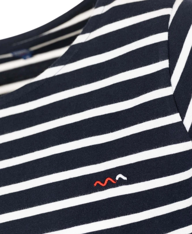 MARINIERE ML FOND INDIGO RAYE BLANC PACAGE 6 MARINIERE ML FOND INDIGO RAYE BLANC PACAGE – Image 4