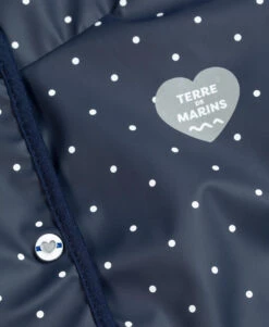 Cape De Pluie Bleu Marine Pour Bébé -Terre De Marins prod 4601 cape imprime fond indigo pawaly 666x812 fc7ea0111e0b